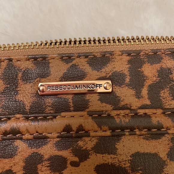 Rebecca Minkoff Mini Mac Leopard and Rose Gold Crossbody Bag - Picture 6 of 13